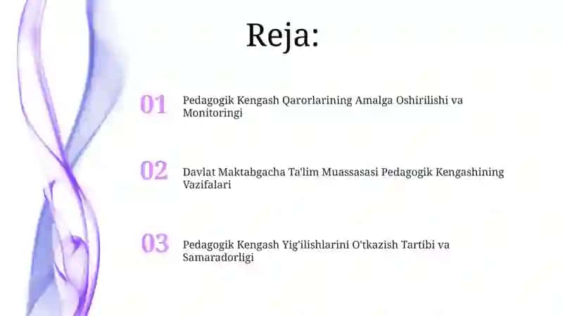 Pedagogik Kengash Qarorlarining Amalga Oshirilishi va Monitoringi 2