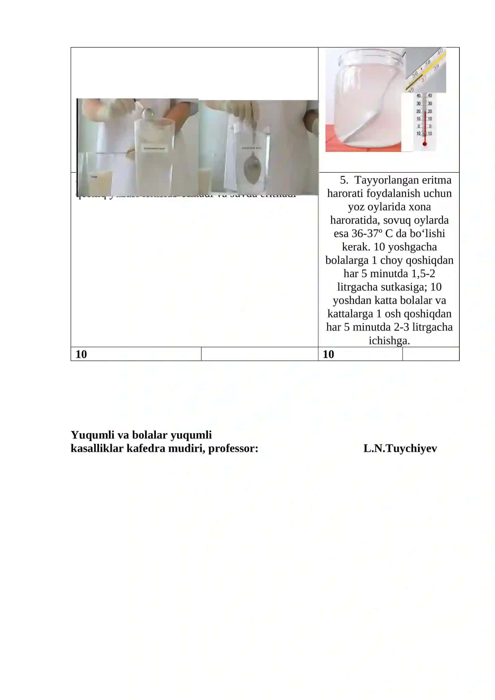 Bemorlarda Oral Regidratatsiya O‘tkazish Qoidasi 2
