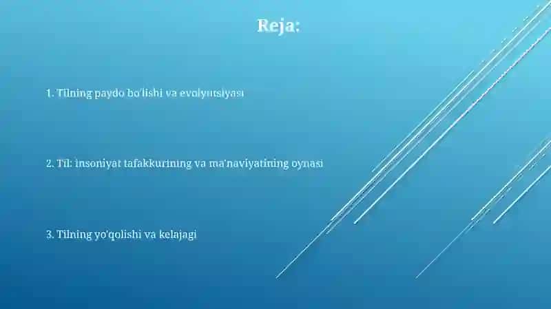 Tilning paydo bo'lishi va evolyutsiyasi 2