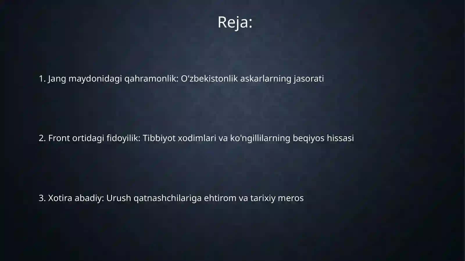 O'ZBEKISTONLIKLARNING FRONTDAGI JASORATI VA QAHRAMONLIKLAR 2