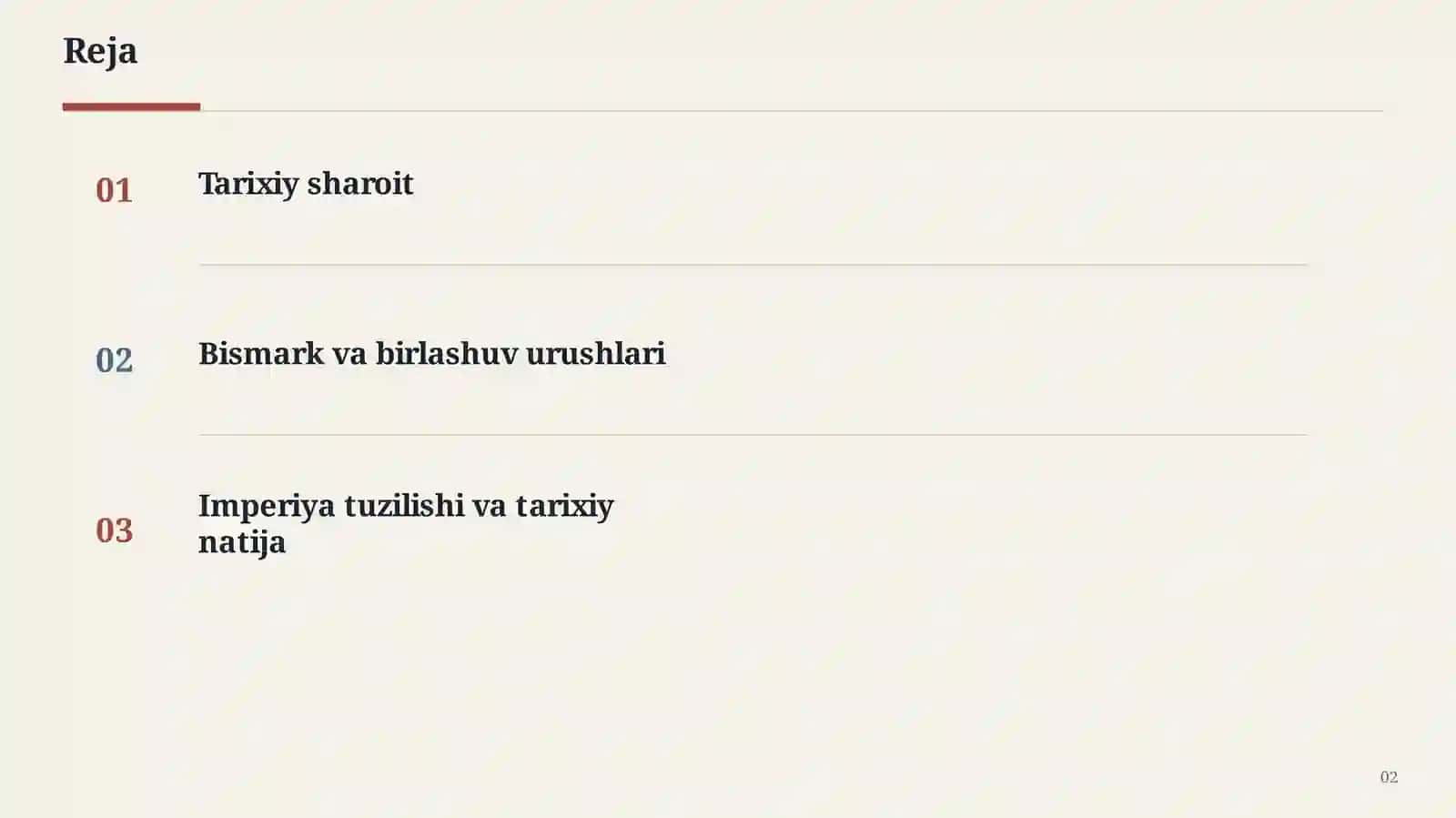 Bismark va birlashuv urushlari 2