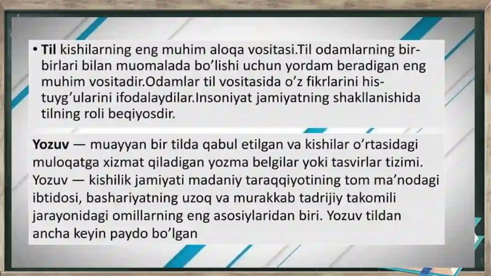 TIL VA YOZUV MASALALARI 2