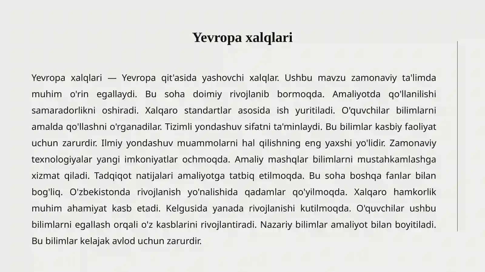 YEVROPA XALQLARI 2
