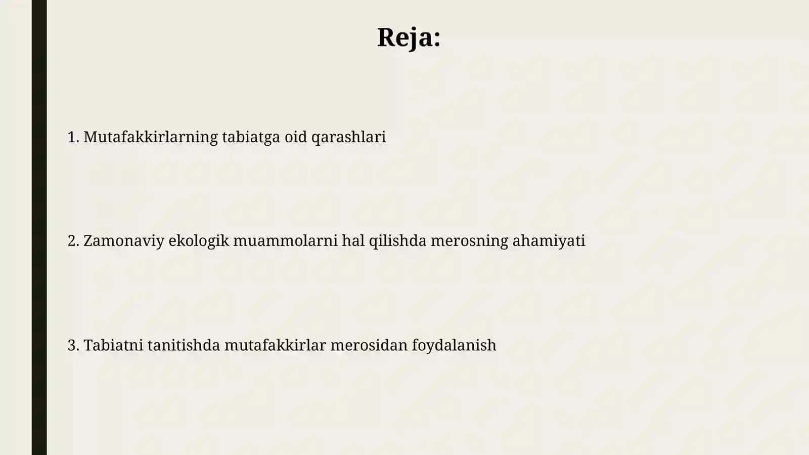 Zamonaviy tabiatshunoslik va kelajak istiqbollari 2