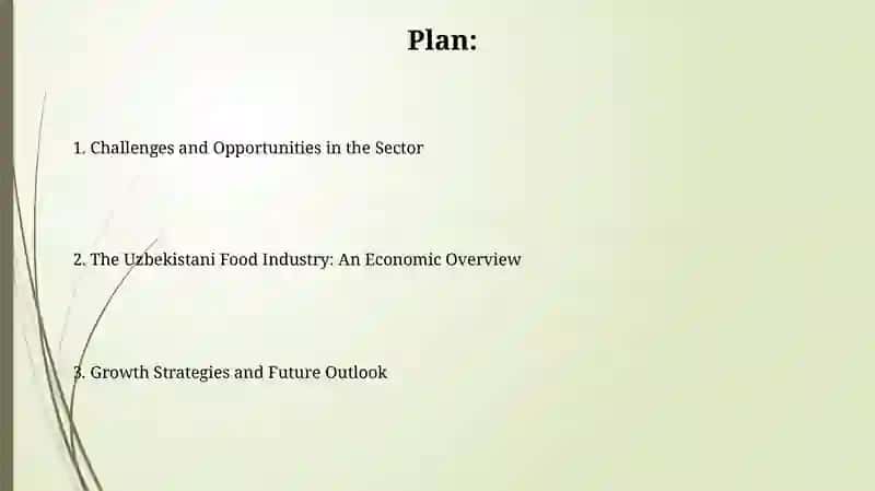 The Uzbekistani Food Industry: An Economic Overview 2