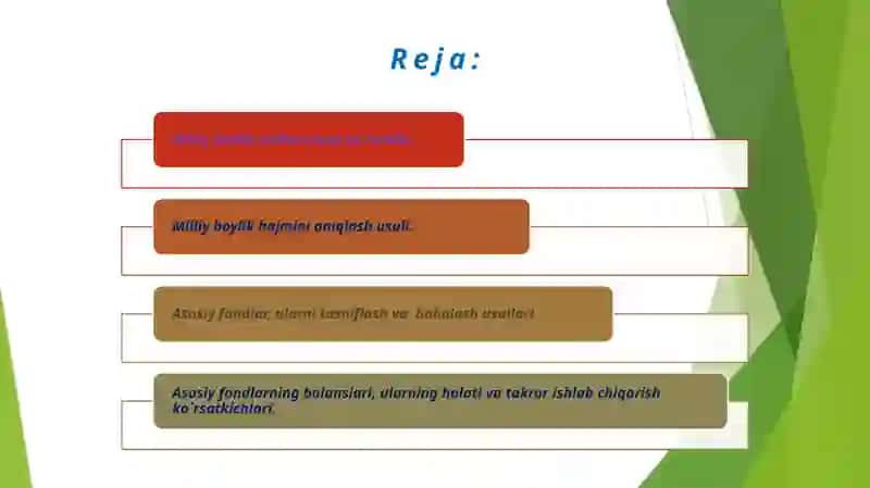 Milliy hisoblar tizimi va makro iqtisodiy koʻrsatkichlar tizimi 2