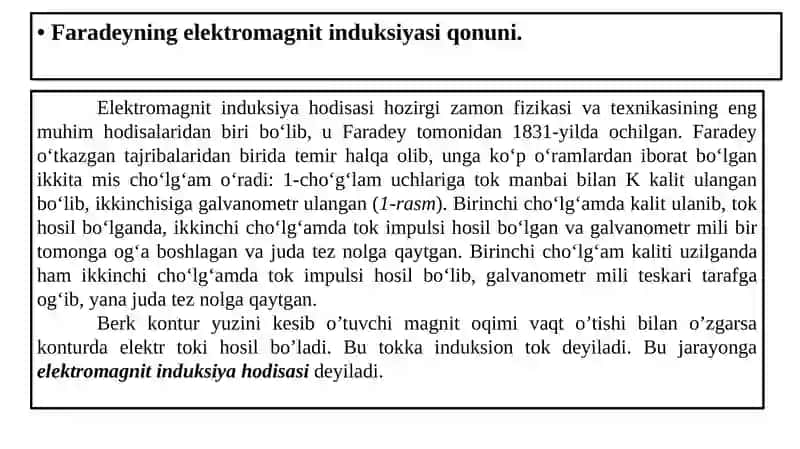 Elektromagnit induksiyasi 2