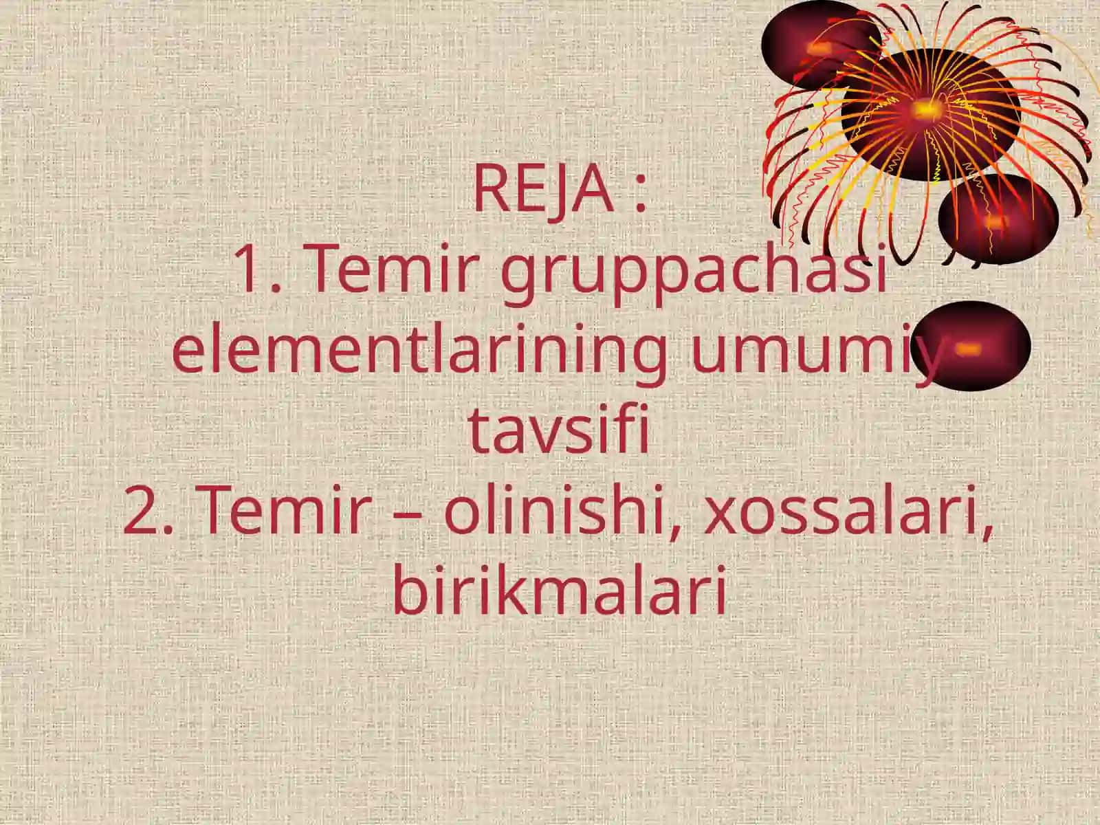 Temir va uning birikmalari 2