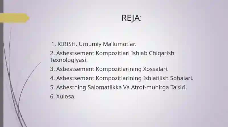 Asbestsement Kompozitlari Ishlab Chiqarish Texnologiyasi 2