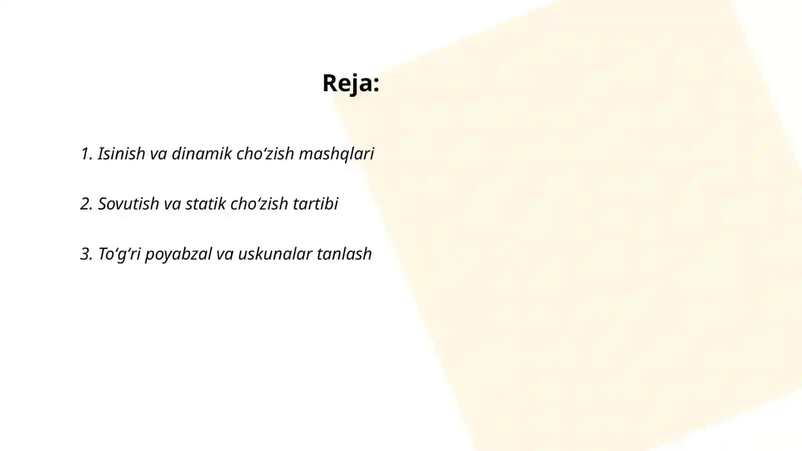 Stritbolda shikastlanishning oldinini olish 2