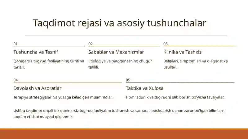 Qoniqarsiz tug'ruq faoliyatining ta'rifi va turlari 2