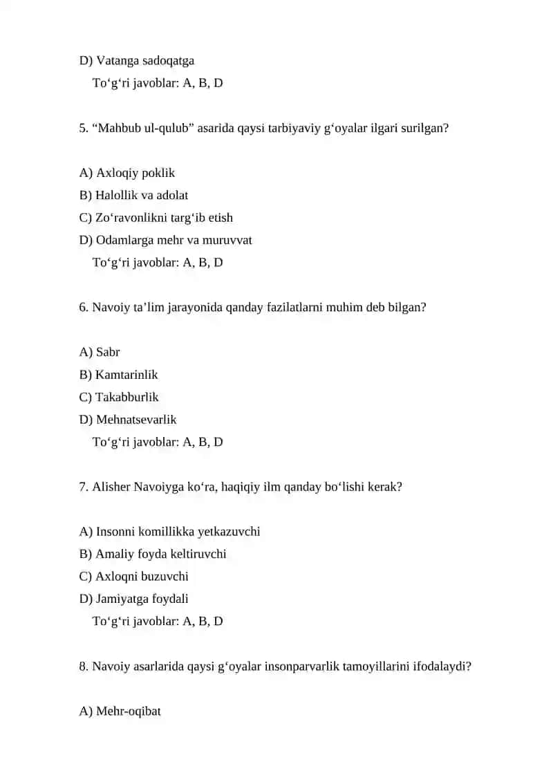Alisher Navoiyning pedagogik qarashlari 2