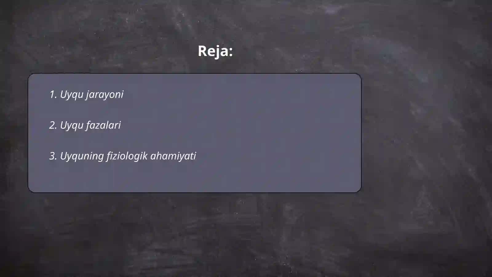 Uyqu. Tush ko'rish va gipnos gigeniyasi 2