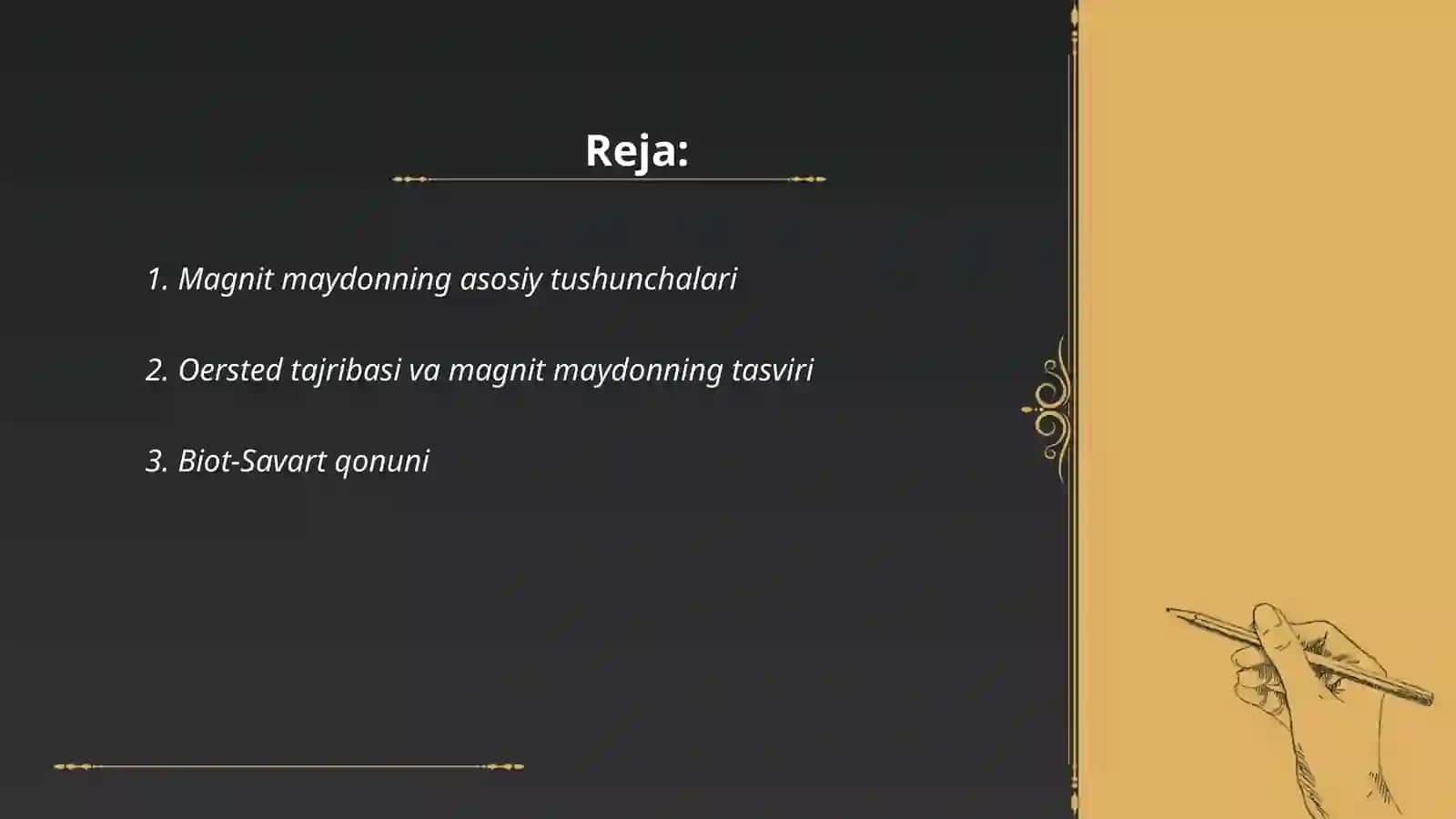 Magnit maydon va elektromagnit hodisalari 2