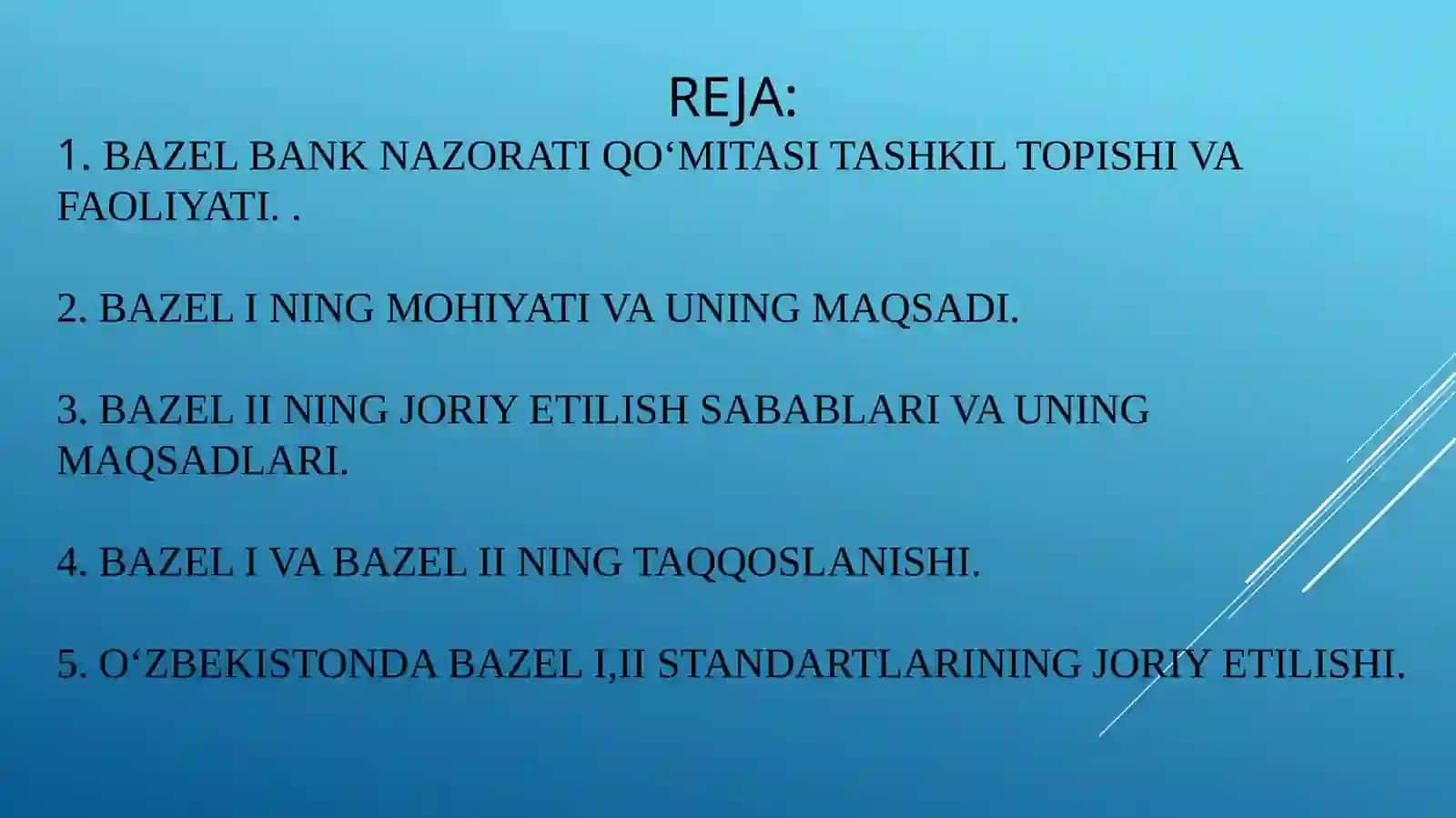 Banklarni tartibga solish (Bazel I, II) 2