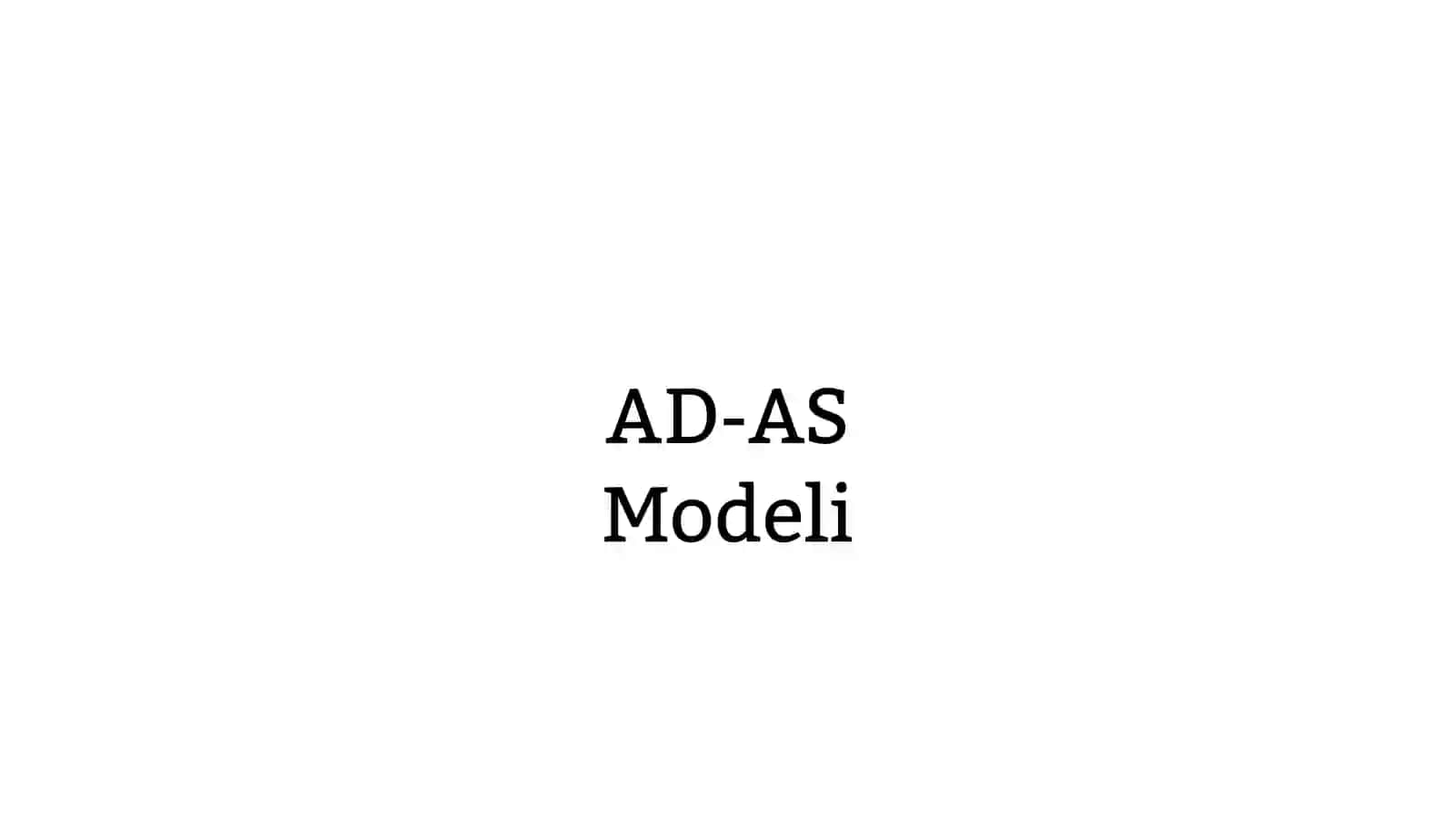 AD‑AS modeli: Makroiqtisodiy muvozanat tushunchasi 2