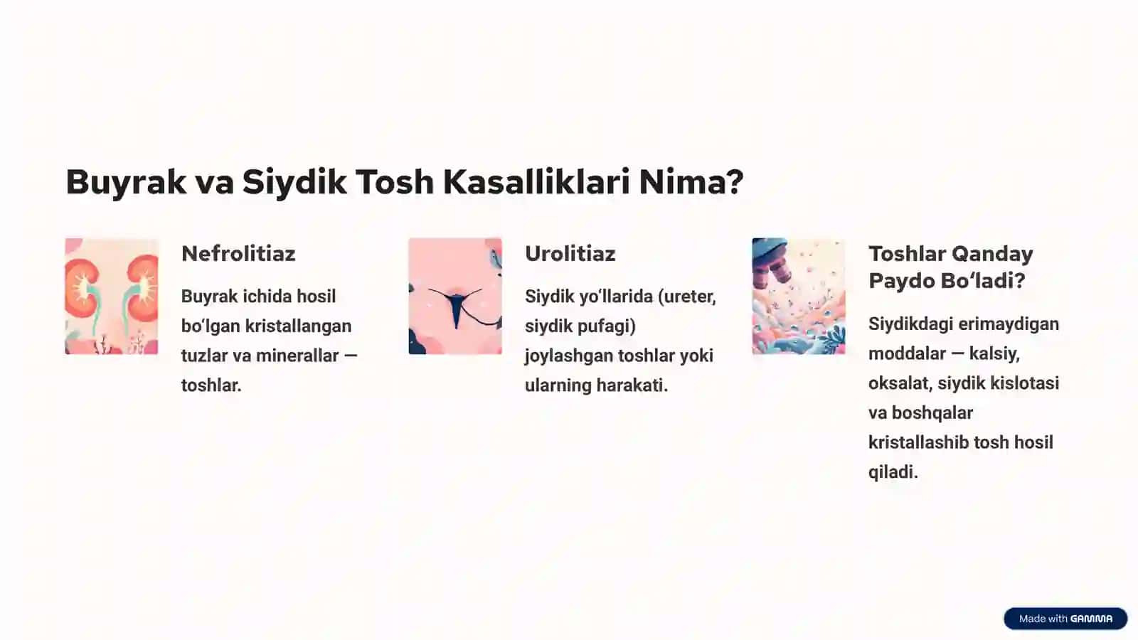 Buyrak va siydik tosh kasalliklari - nefrolitiaz va urolitiaz 2
