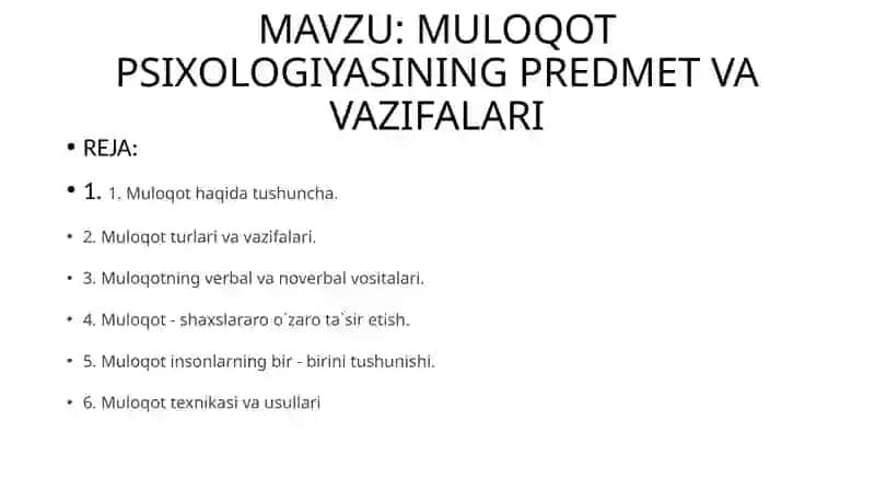 Muloqot Psixologiyasi 2
