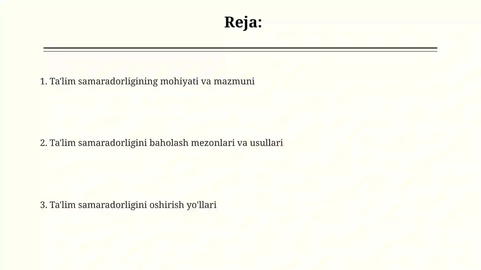 Ta'lim samaradorligi tushunchasi, uning mazmuni va mohiyati 2
