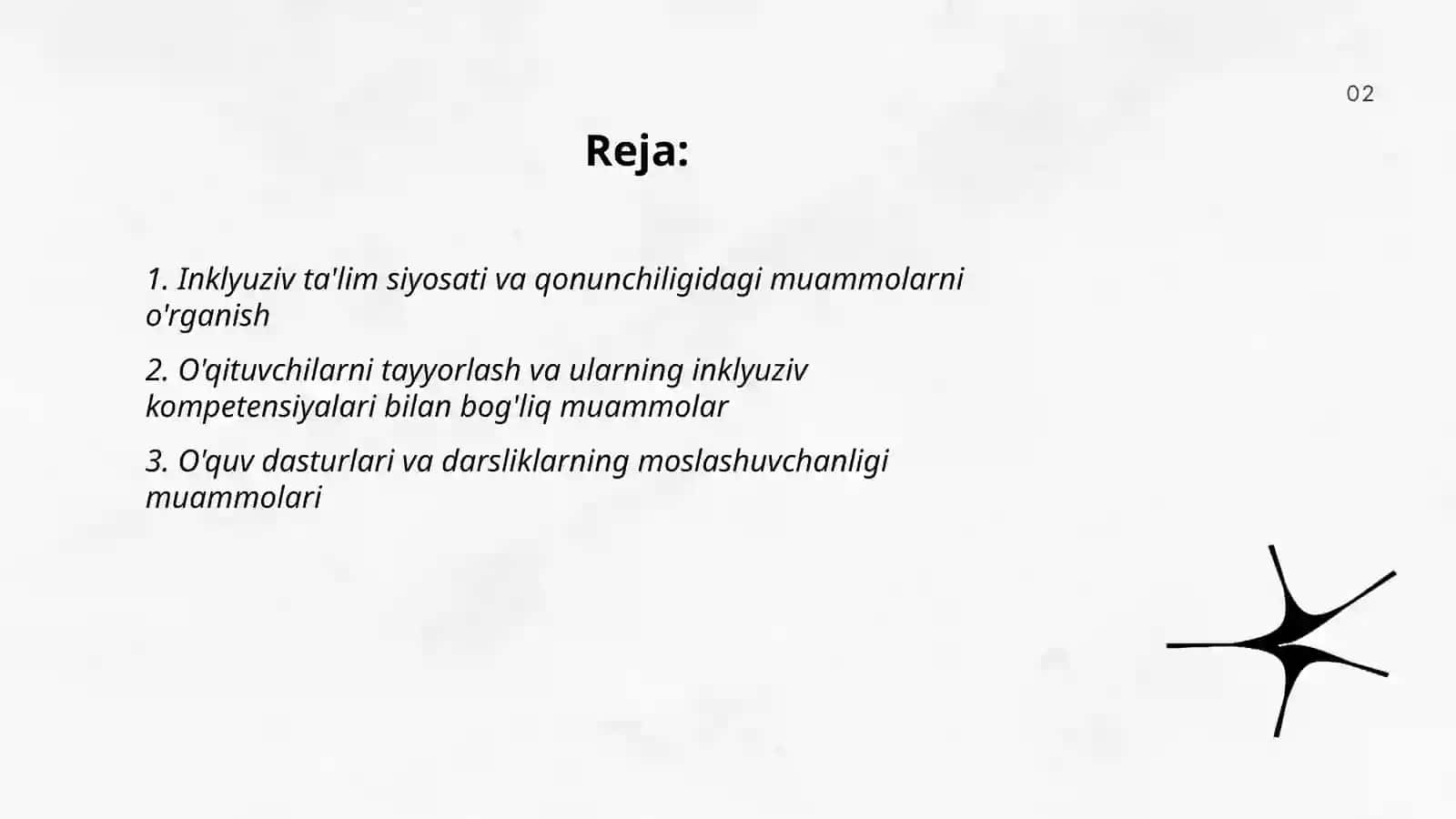 Turli yo'nalishdagi ilmiy tadqiqotlarda inklyuziv ta'lim muammolarini o'rganish 2