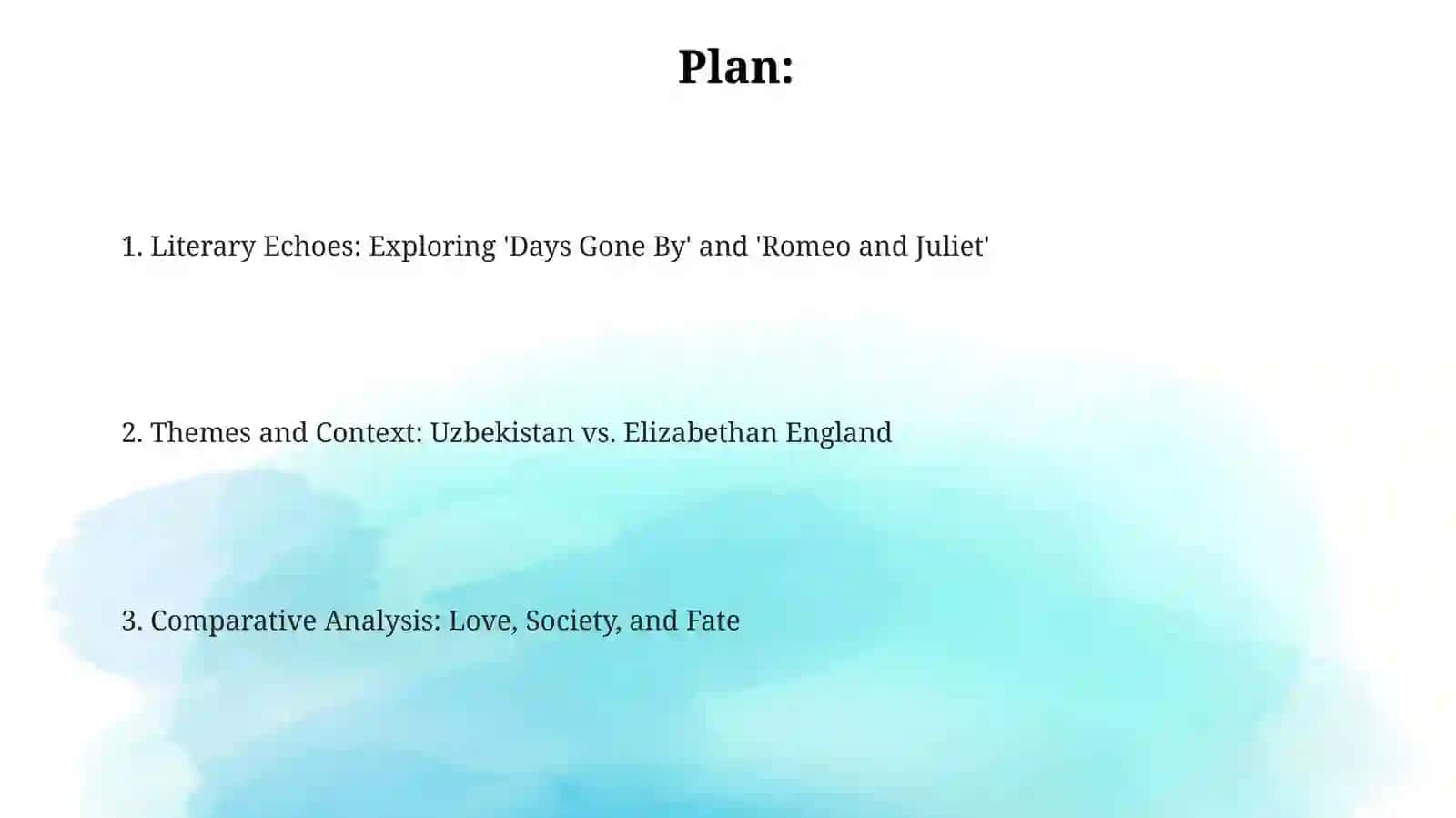 Literary Echoes: Exploring 'Days Gone By' and 'Romeo and Juliet' 2