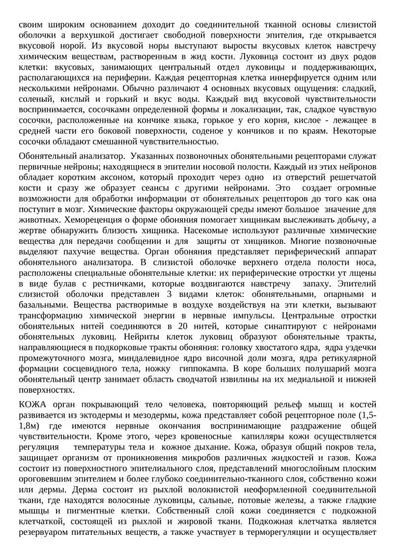 Органы чувств 2