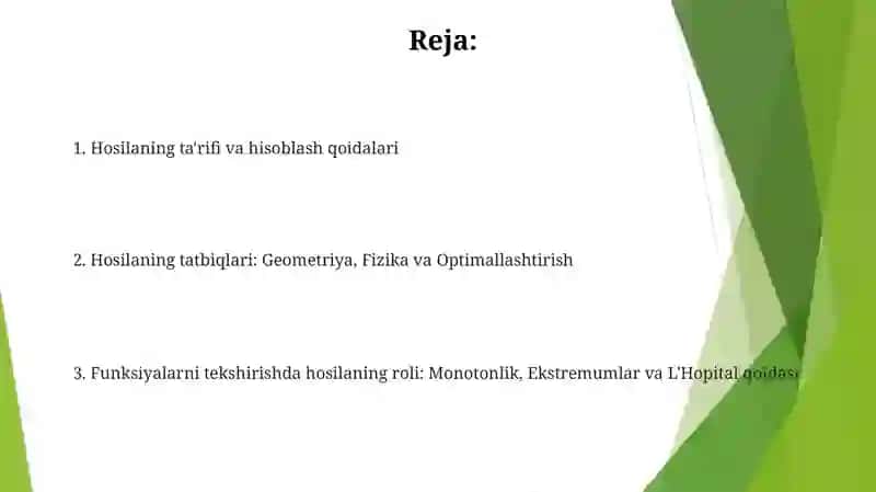 Funksiyahosilasi 2