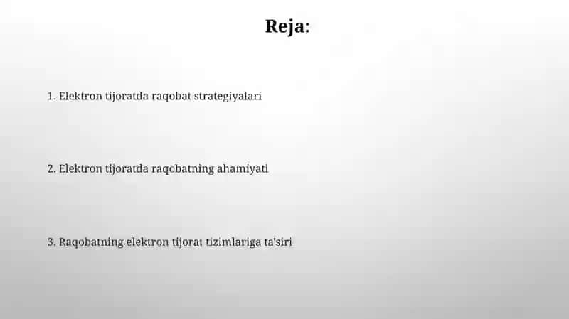 Elektron tijoratda raqobat 2
