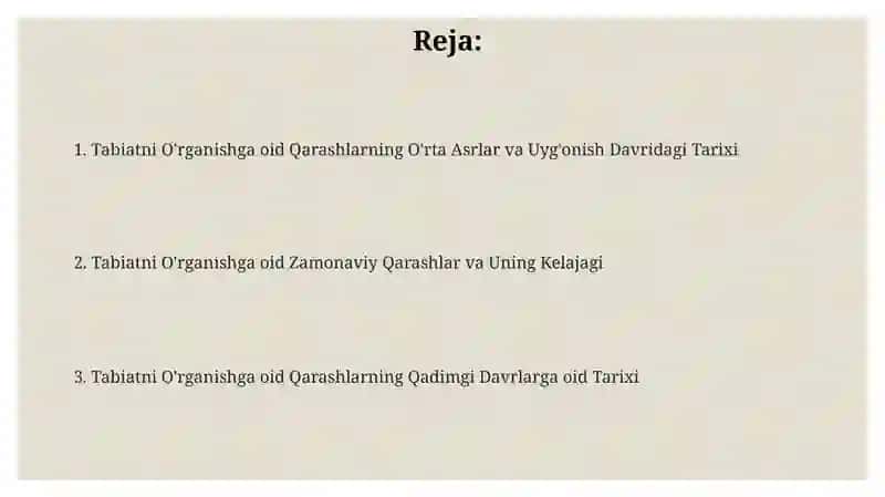 18-asr tabiatshunosligi va tabiiy tarix 2