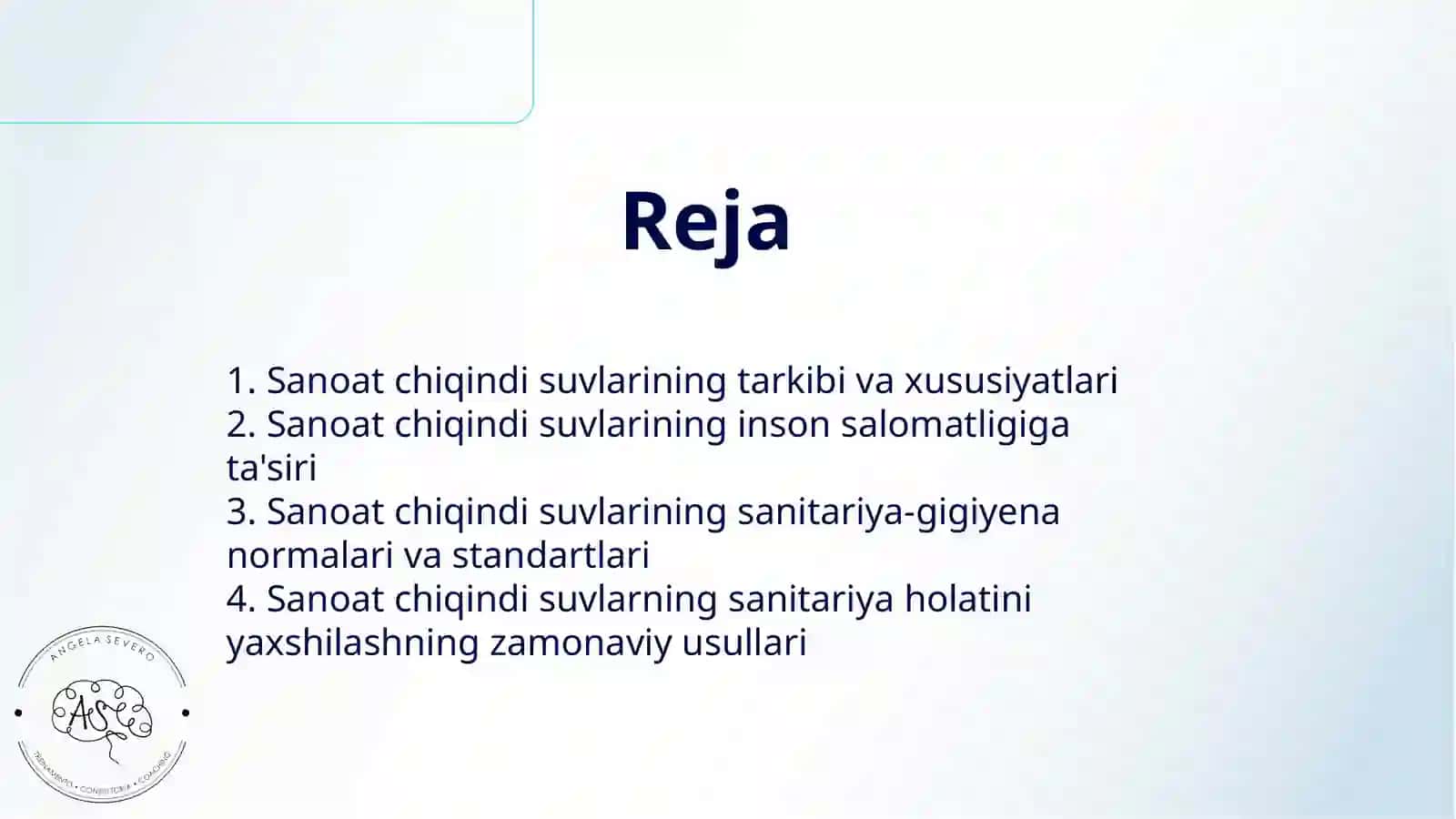 SANOAT CHIQINDI SUVLARINING SANITAR-GIGIYENIK XOLATI 2