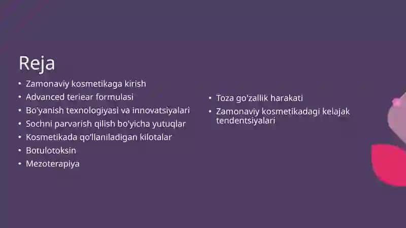 Zamonaviy kosmetika 2