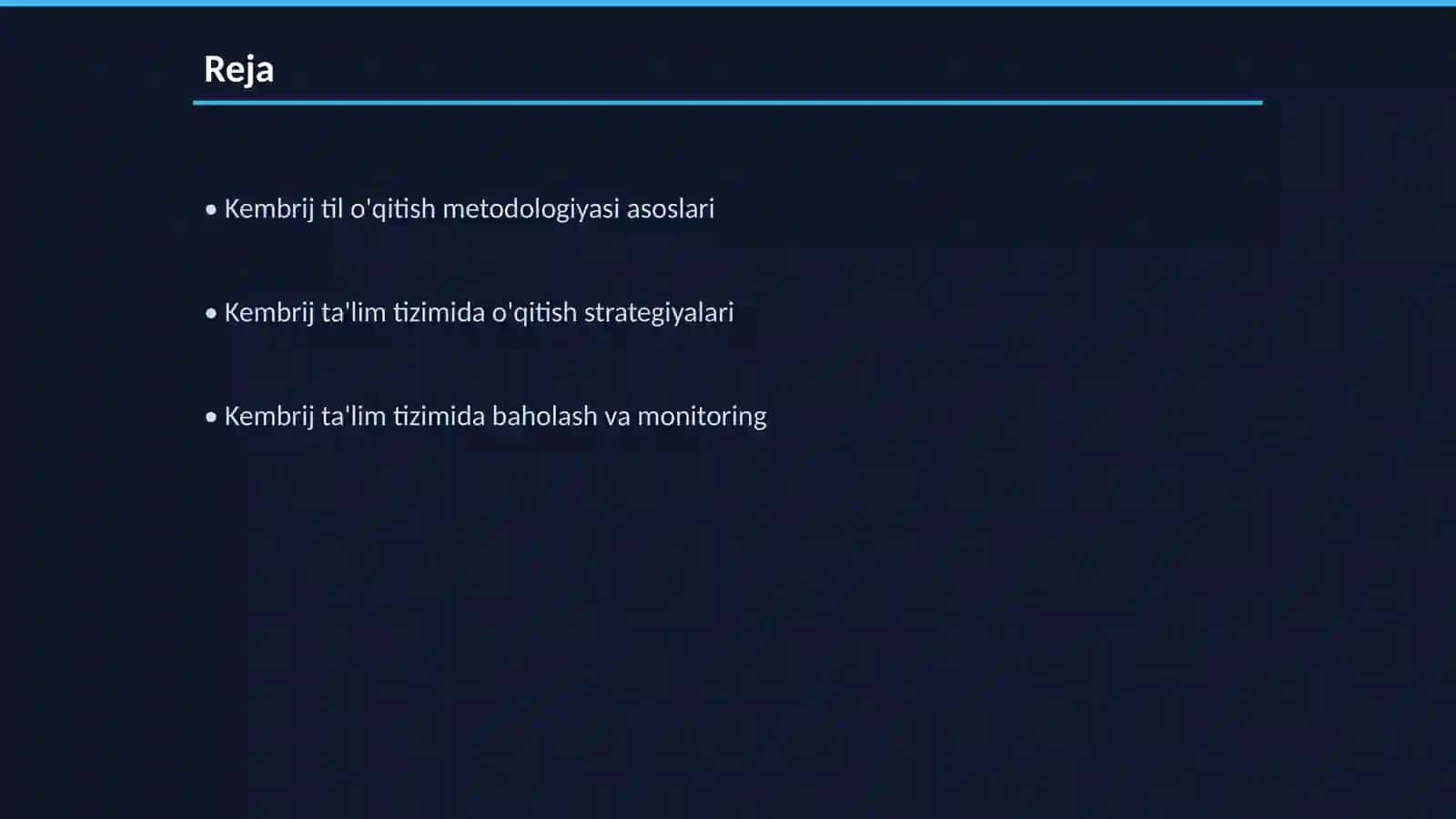 Ta'limni rivojlantirishda Kembrij til o'qitish tajribasi 2