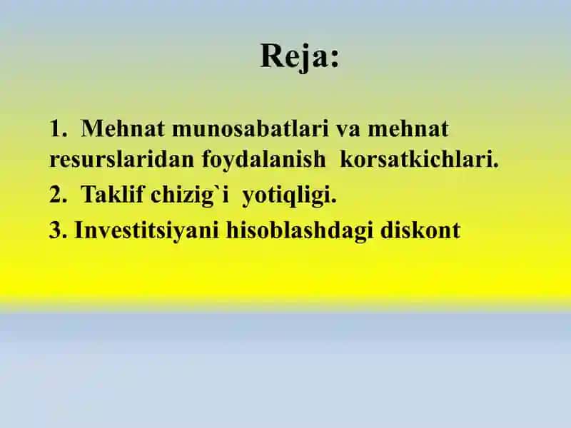 Ishlab chiqarish omillari bozori 2