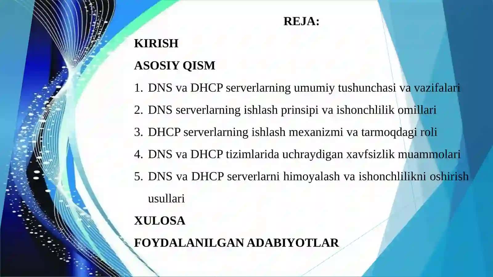 DNS va DHCP server xizmatlarining ishonchliligi va xavfsizlik muammolari 2