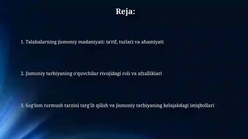 Jismoniy tarbiya va uning ahamiyati 2