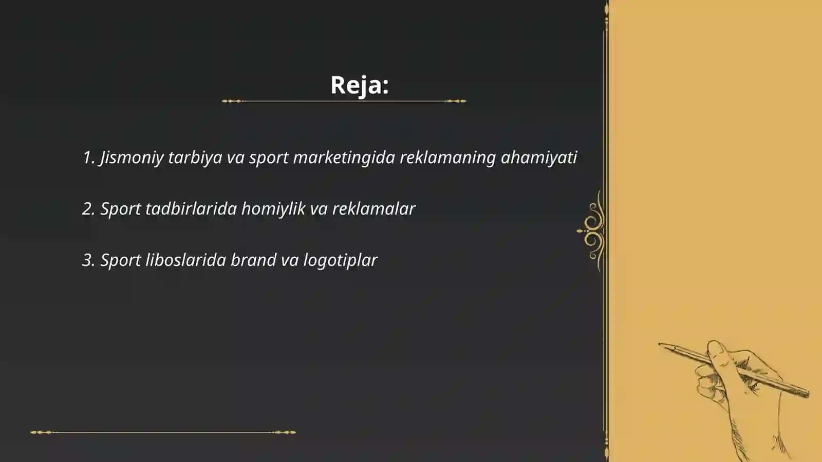 Jismoniy tarbiya va sport marketingida reklama vositalari va turlari 2