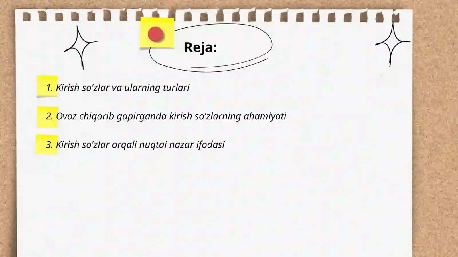 Kirish soʻzlar va kirish birikmalar:gap tuzilmasiga ta'siri 2