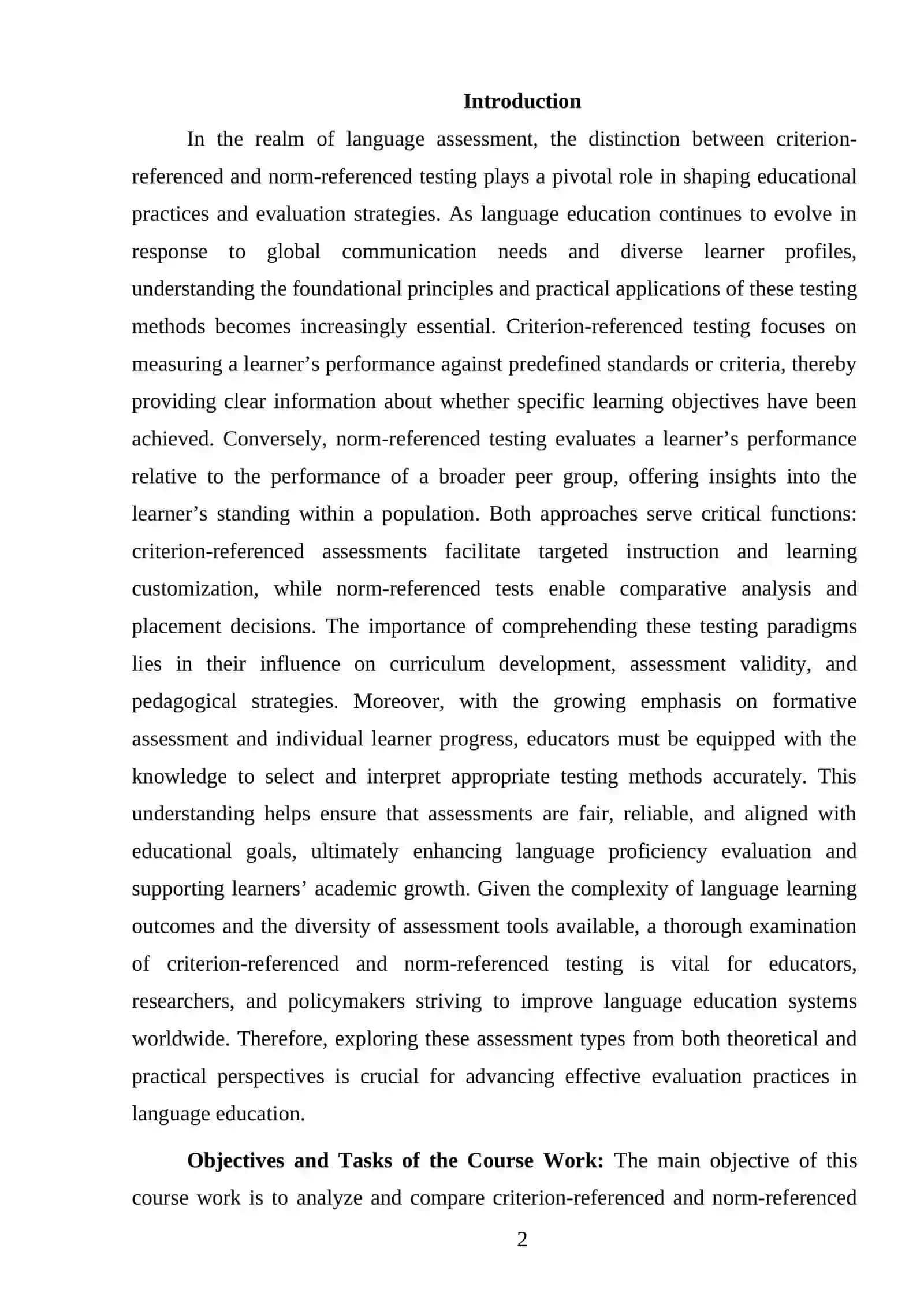CRITERION REFERENCE AND NORM-REFERENCED TESTING IN LANGUAGE EDUCATION 2