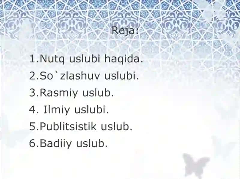 Nutq uslublari va ularning xususiyatlarit 2