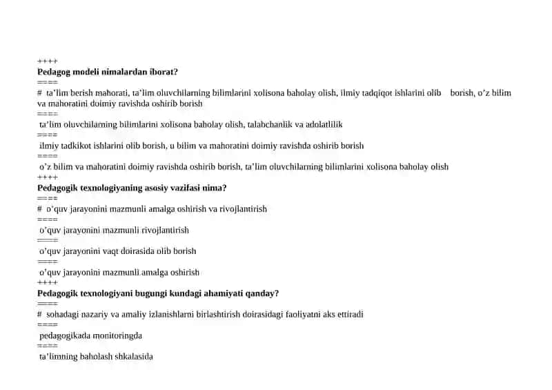 Pedagogik texnologiya nima? 2