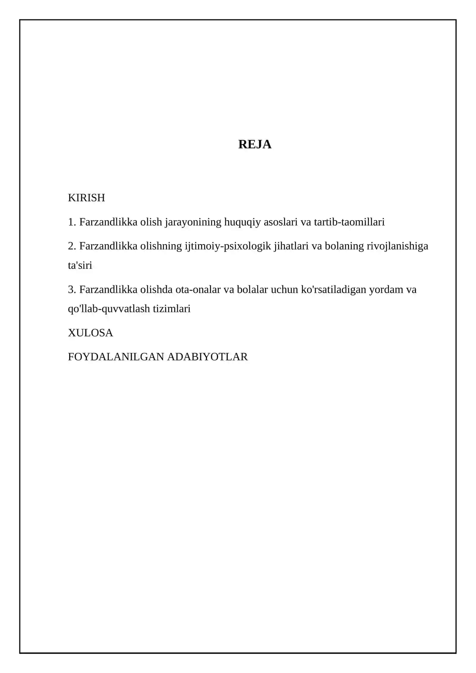 Farzandlikka olish jarayonining huquqiy asoslari va tartib-taomillari 2