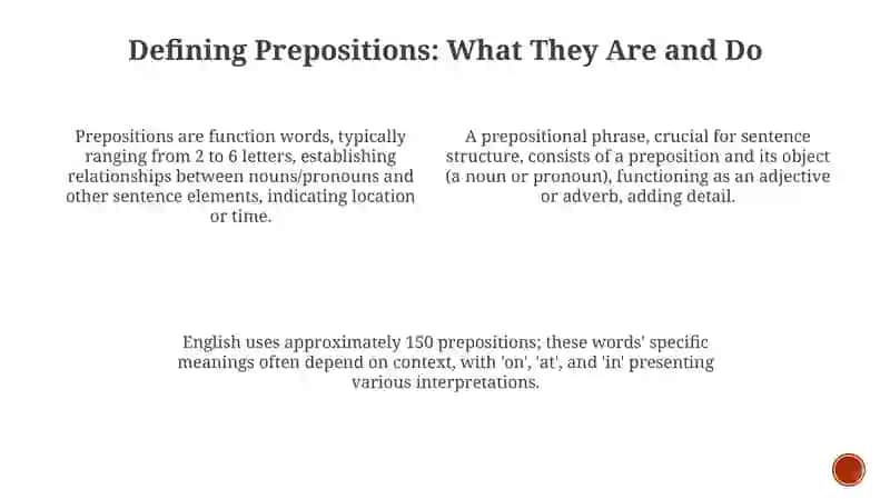 Defining Prepositions: What They Are and Do 2