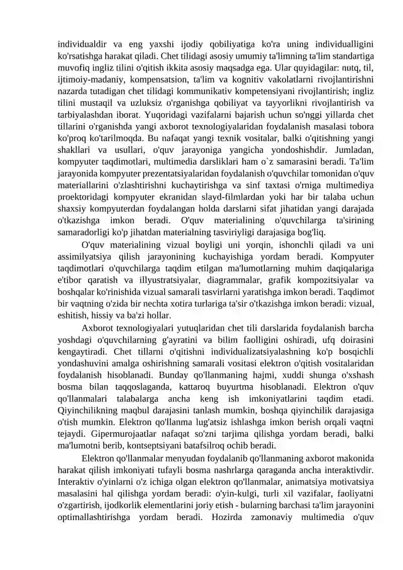MAQOLA Zamonaviy ta'limda til o`qitish nazariyasi va amaliyoti muammo, yechim va yutuqlar 2