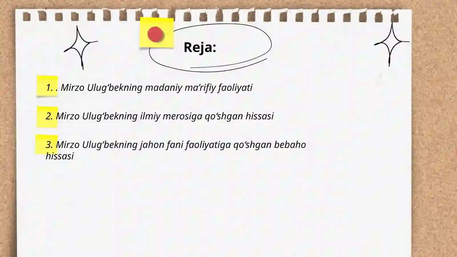Mirzo Ulugebek va Alisher Navoiy pedagogik ĝoyalari va ta'lim rivojidagi xissalari 2