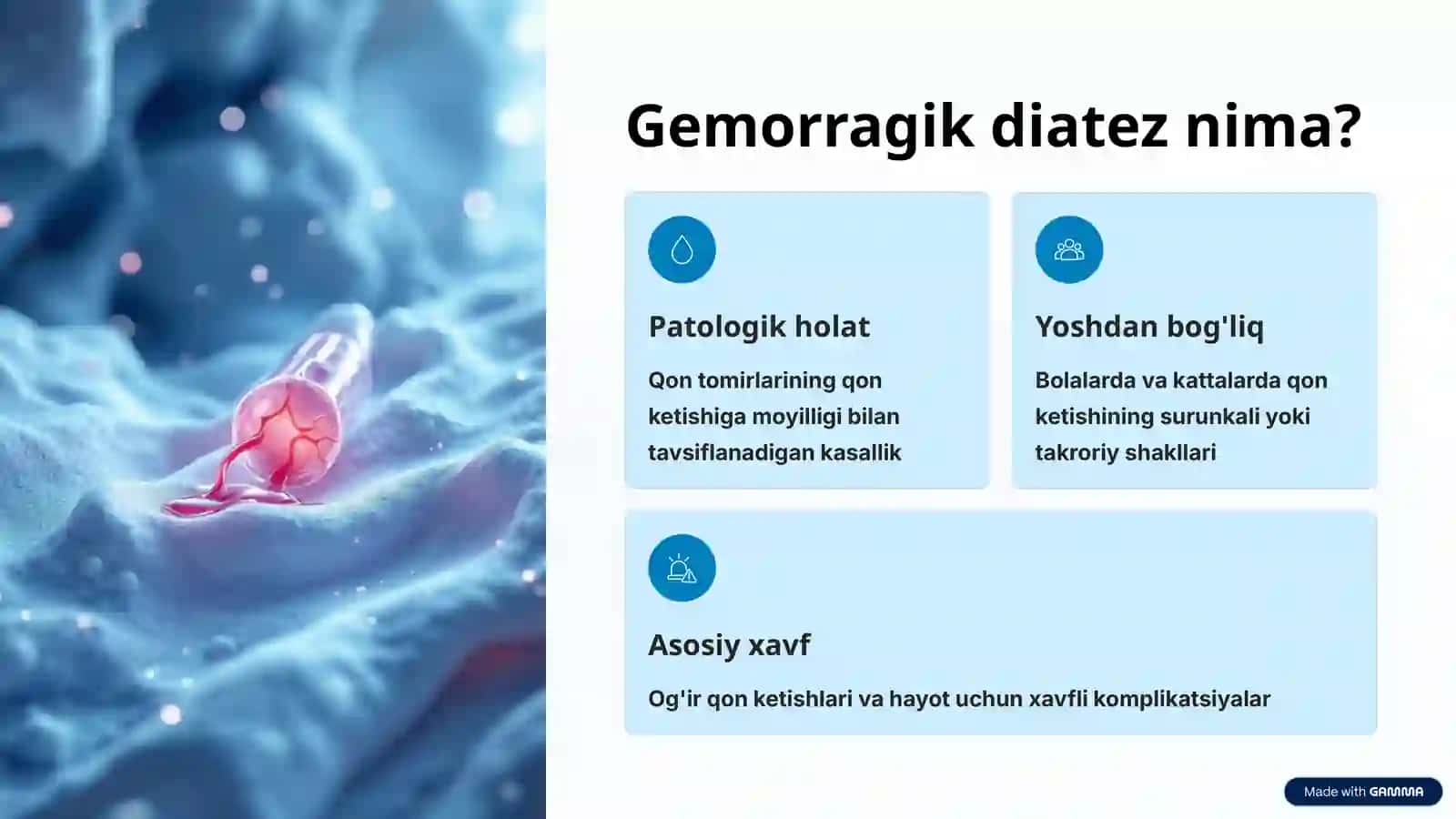 Gemorragik diatezlarning ko'rinishlari 2