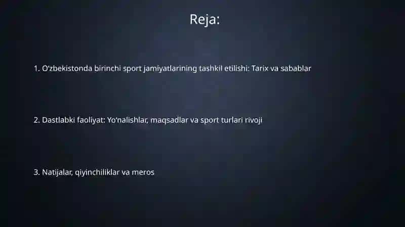 O‘zbekistondabirinchisportjamiyatlariningtashkiltopishi 2