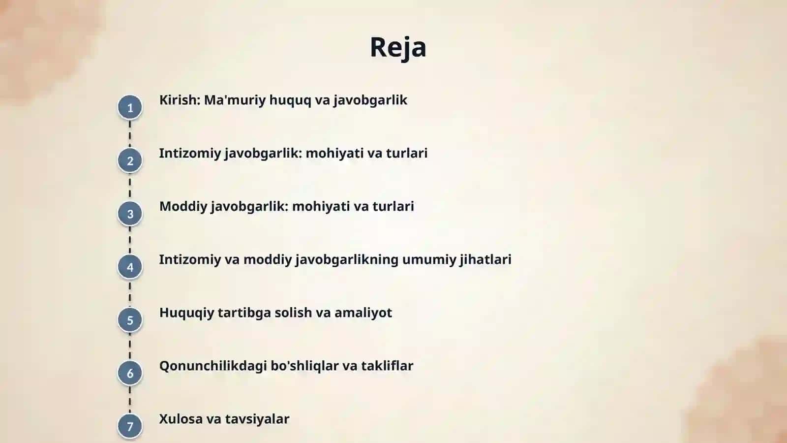 Mamuriy huquq bo'yicha intizomiy va moddiy javobgarlik 2