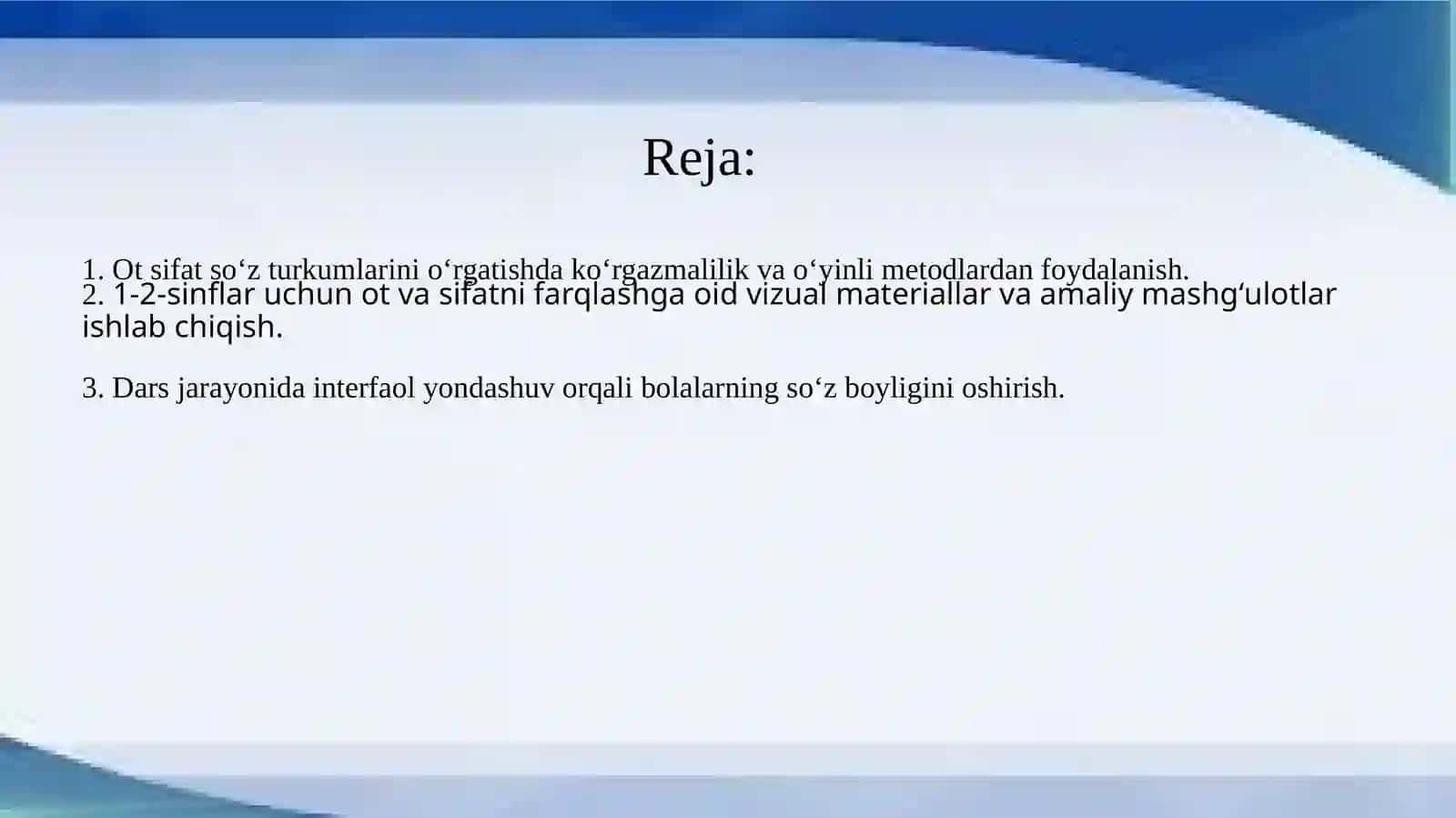 Otsifatsoʻzturkumlarini oʻrganish darsi yuzasidan 1-2-sinflar uchun metodik tavsiyalar 2