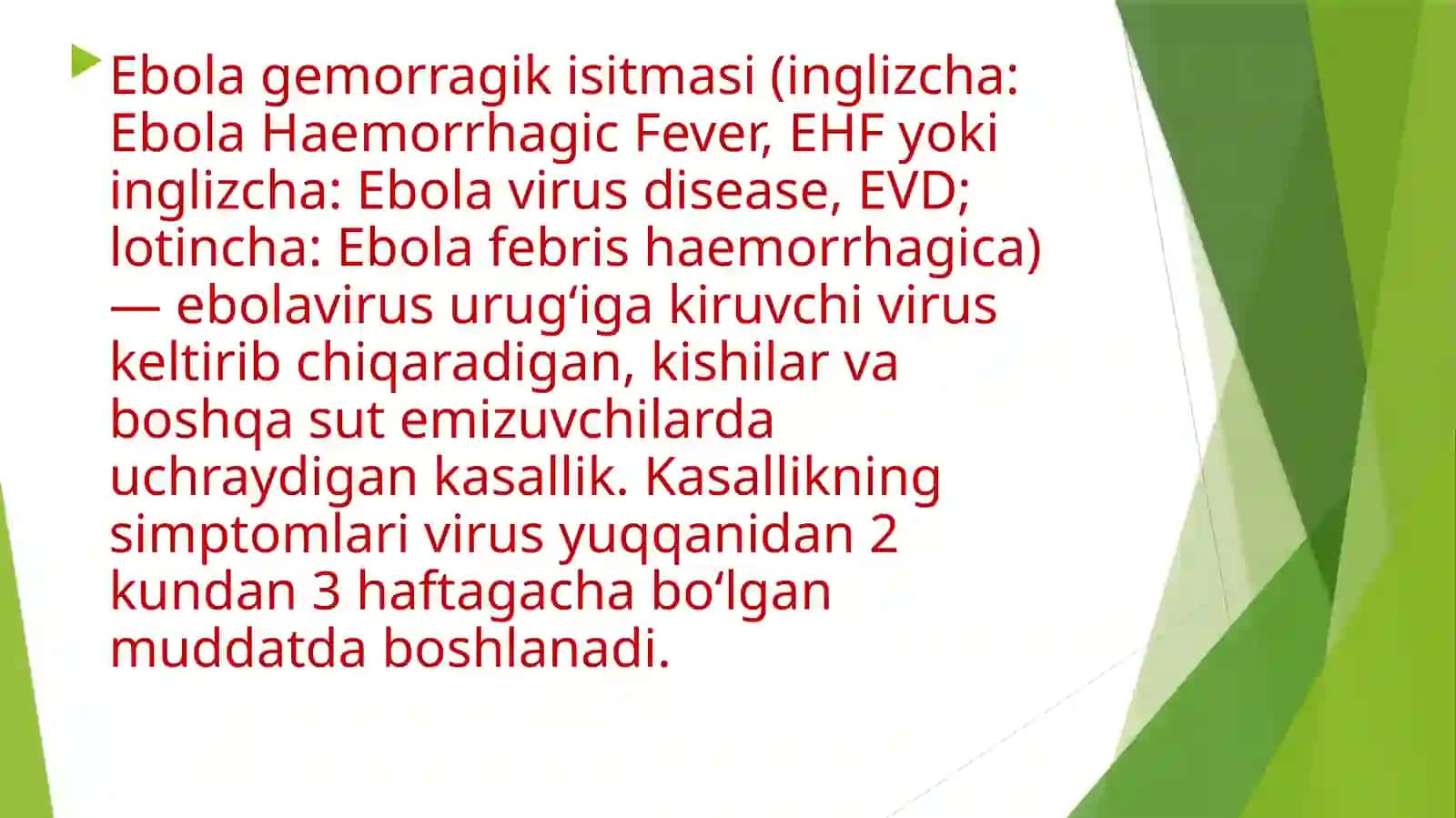 Ebola, Lassa viruslari 2
