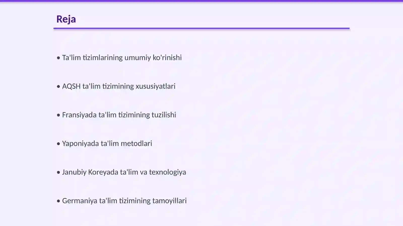 Rivojlangan mamlakatlarda ta'lim tizimlari 2
